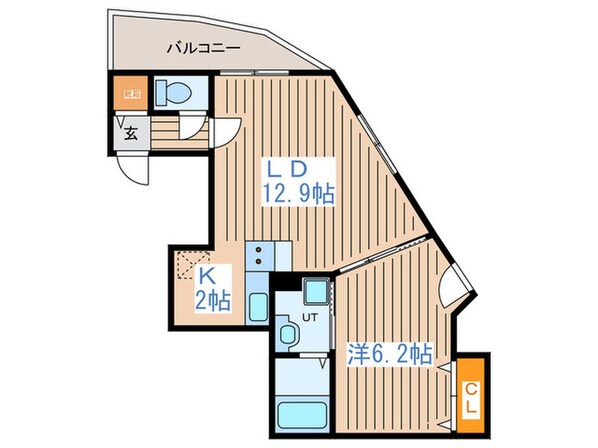 Ｃｕｂｉｏｓ東大通の物件間取画像